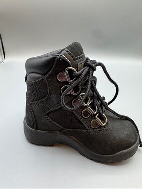 Timberland Kids Black Lace-Up Outdoor Boot, size 5